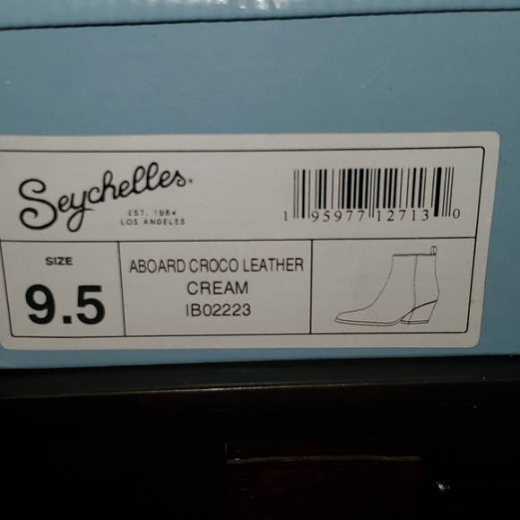 NEW SEYCHELLES ABOARD CROCO LEATHER ANKLE. NO DICKS GIFTCARD - Picture 6 of 8